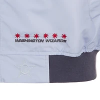 Blouson aviateur en nylon entièrement zippé JH Design bleu clair Washington Wizards 2024/25 City Edition pour homme