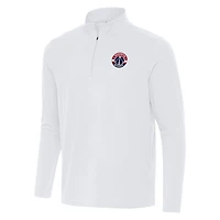 Men's Antigua White Washington Wizards Intent Quarter-Zip Top