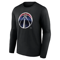 Men's  Black Washington Wizards Midnight Mascot Long Sleeve T-Shirt