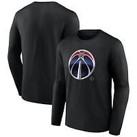Men's  Black Washington Wizards Midnight Mascot Long Sleeve T-Shirt