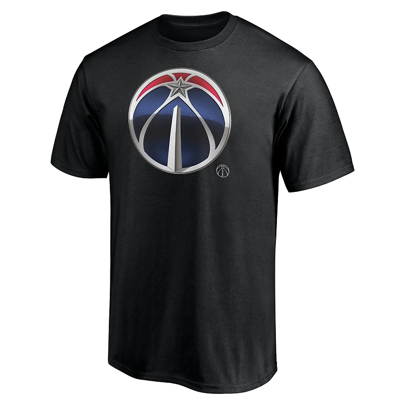T-shirt noir pour homme avec mascotte des Washington Wizards de minuit