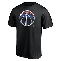 T-shirt noir pour homme avec mascotte des Washington Wizards de minuit