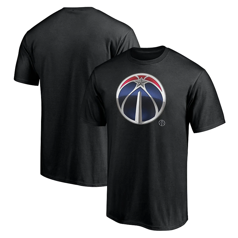 T-shirt noir pour homme avec mascotte des Washington Wizards de minuit