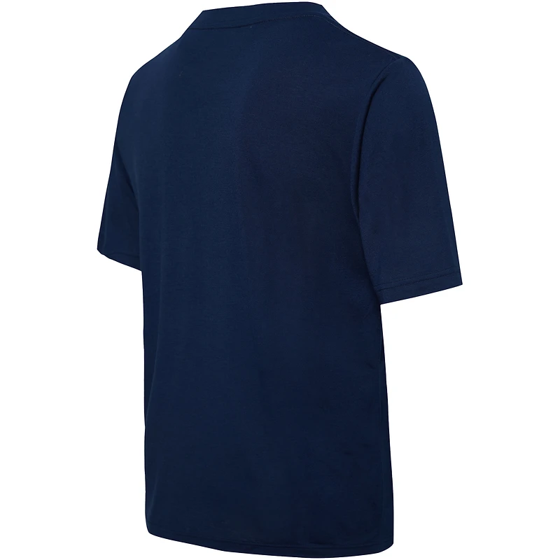 Ensemble de nuit t-shirt et pantalon pyjama College Concepts pour hommes, bleu marine/rouge, Washington Wizards Arctic