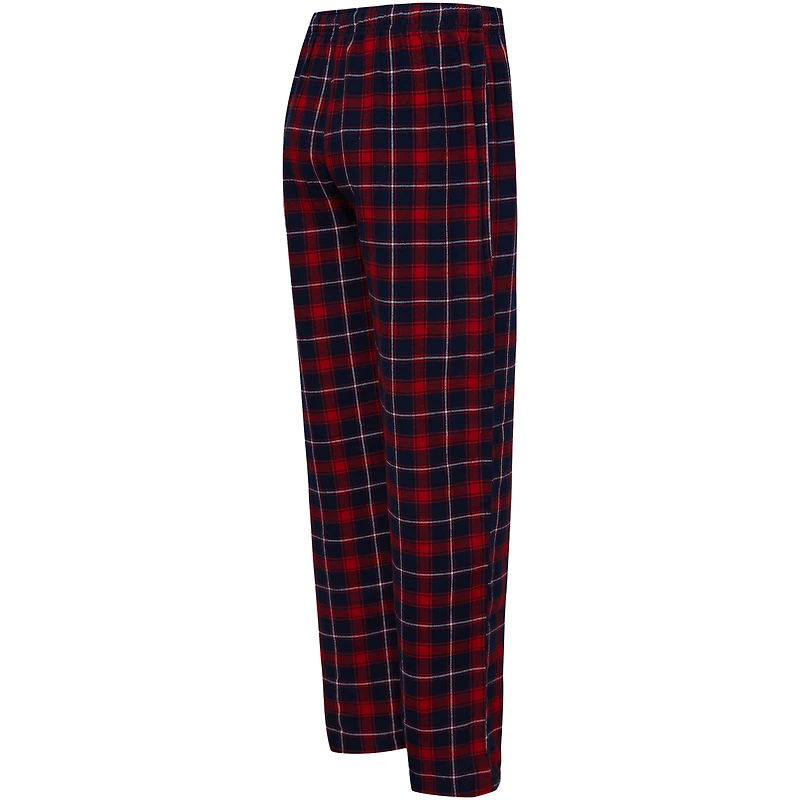 Ensemble de nuit t-shirt et pantalon pyjama College Concepts pour hommes, bleu marine/rouge, Washington Wizards Arctic
