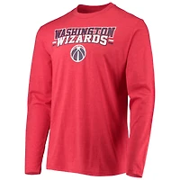 Men's Concepts Sport Navy/Red Washington Wizards Long Sleeve Top & Pants Sleep Set
