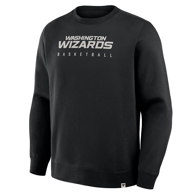 Sweat-shirt à capuche premium Fanatics Black Washington Wizards Crossover Collection Defensive Rotation Drill pour homme