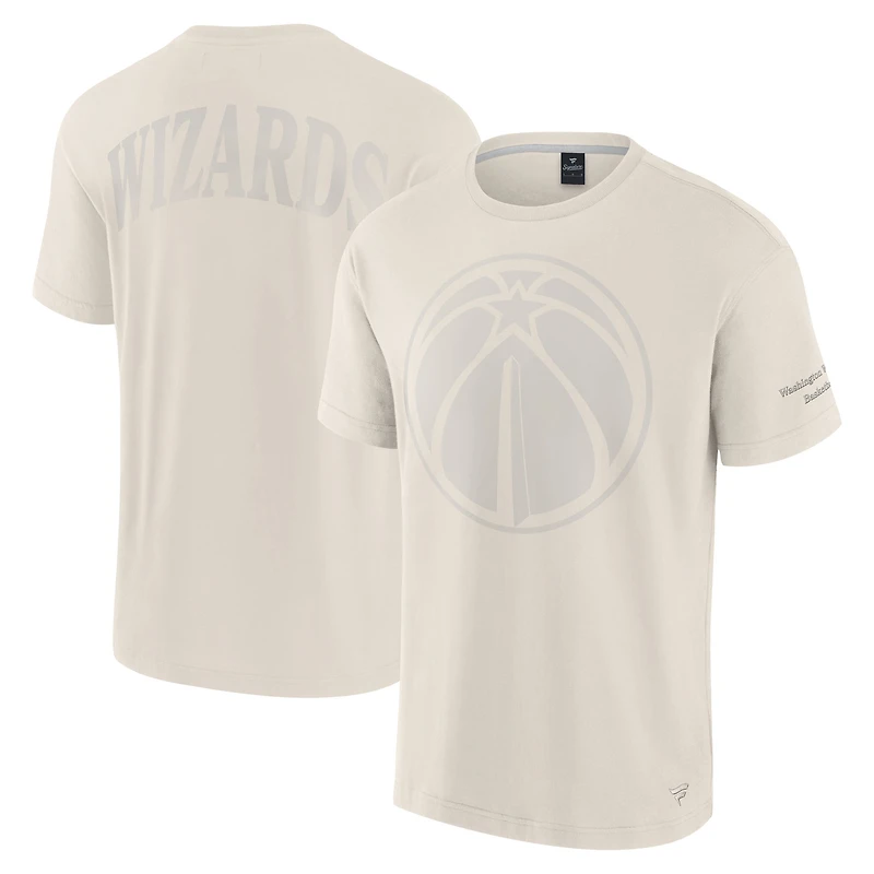 T-shirt emblématique des Washington Wizards pour hommes Fanatics Cream Elements