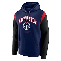Sweat à capuche Fanatics pour homme, bleu marine, Washington Wizards Scorer