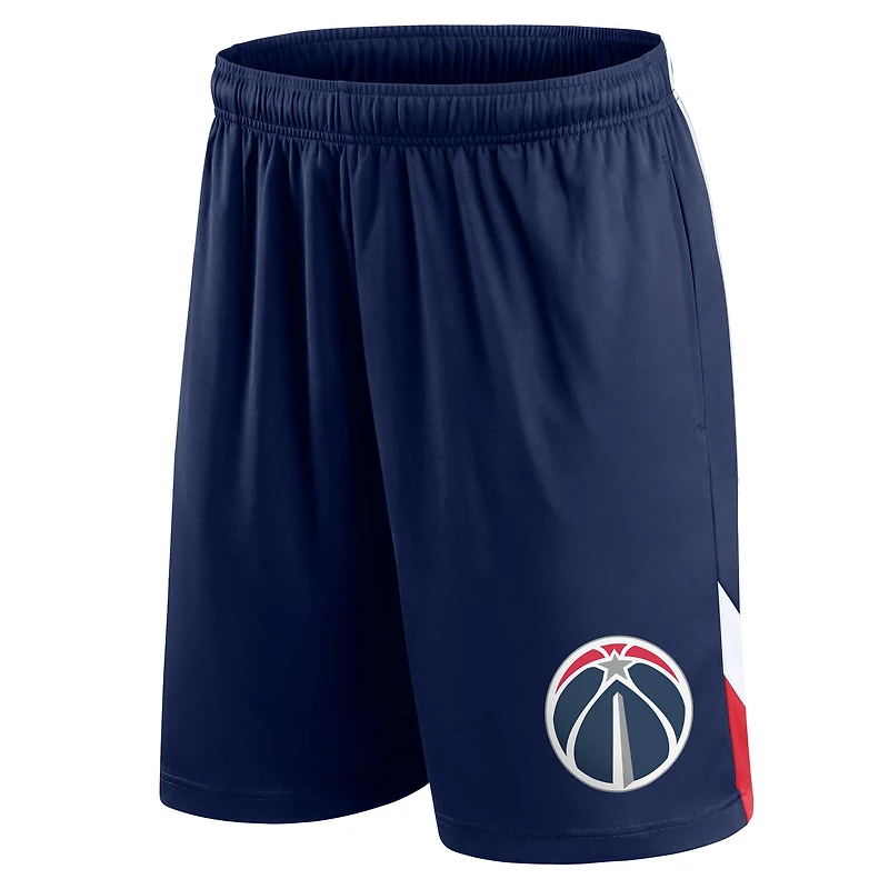 Short Fanatics bleu marine Washington Wizards Slice pour hommes