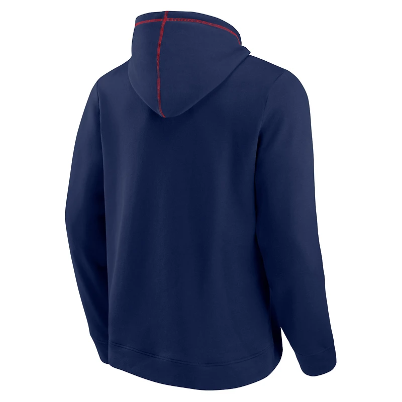 Men's Fanatics Navy Washington Wizards Split the Crowd - Pullover Hoodie
