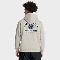 Sweat à capuche premium blanc cassé Washington Wizards Crossover Collection Blocked Shot pour homme