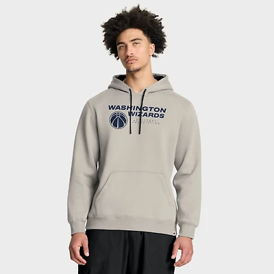 Men's Fanatics Off White Washington Wizards Crossover Collection Blocked Shot Premium Pullover Hoodie