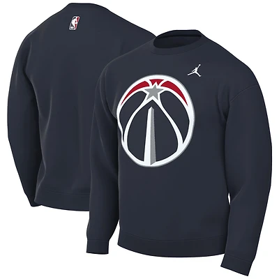 Men's Jordan Brand Navy Washington Wizards Statement Edition Sweatshirt