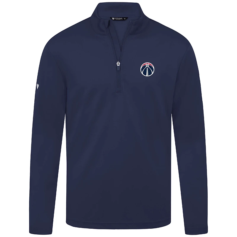 Men's Levelwear Navy Washington Wizards Heron Quarter-Zip Top