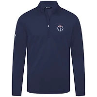 Men's Levelwear Navy Washington Wizards Heron Quarter-Zip Top