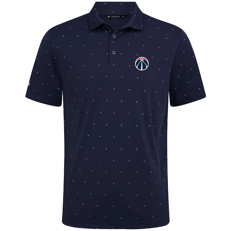 Polo Vision bleu marine pour homme des Washington Wizards de Levelwear