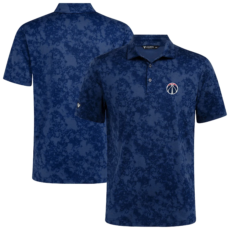 Polo Whisper bleu marine pour homme des Washington Wizards de Levelwear