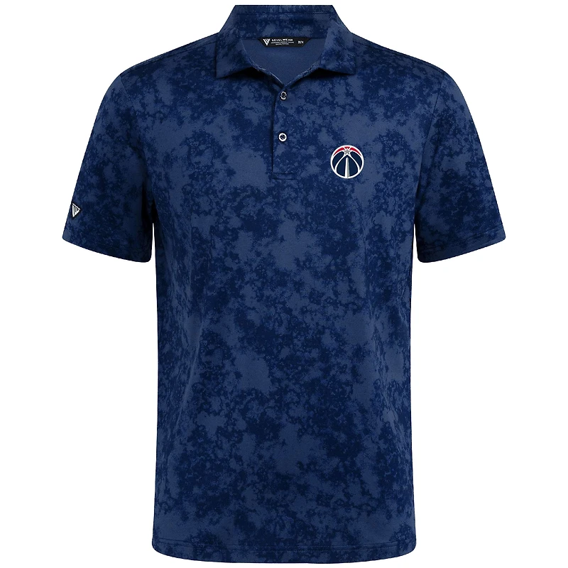 Polo Whisper bleu marine pour homme des Washington Wizards de Levelwear