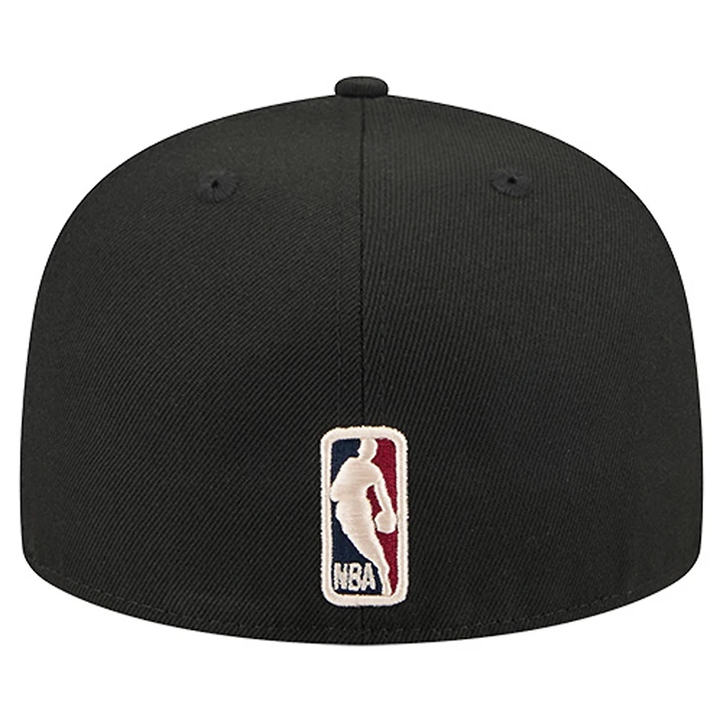 Men's New Era  Black Washington Wizards Core Logo 59FIFTY Fitted Hat