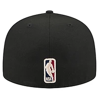 Men's New Era  Black Washington Wizards Core Logo 59FIFTY Fitted Hat