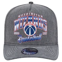 Casquette snapback pré-courbée 9FIFTY des Washington Wizards de New Era pour homme, couleur anthracite