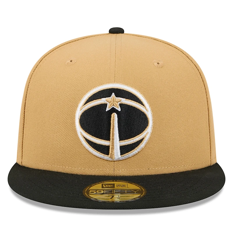 Men's New Era Gold/Black Washington Wizards 2025/26 City Edition 59FIFTY Fitted Hat