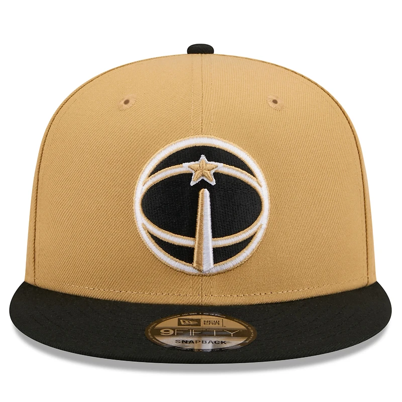 Casquette snapback New Era 9FIFTY City Edition 2025/26 Washington Wizards or/noir pour homme