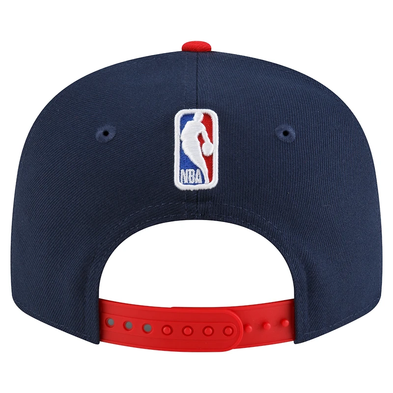 Men's New Era Navy/Red Washington Wizards Jersey Hook Statement Edition 9FIFTY Snapback Hat