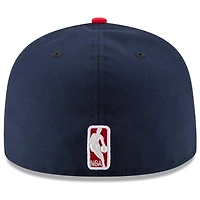 Men's New Era Navy/Red Washington Wizards Official Team Color 2Tone 59FIFTY Fitted Hat