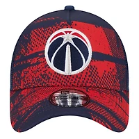 Casquette ajustable 9FORTY Washington Wizards Tip Off A-Frame Trucker pour homme New Era bleu marine/rouge