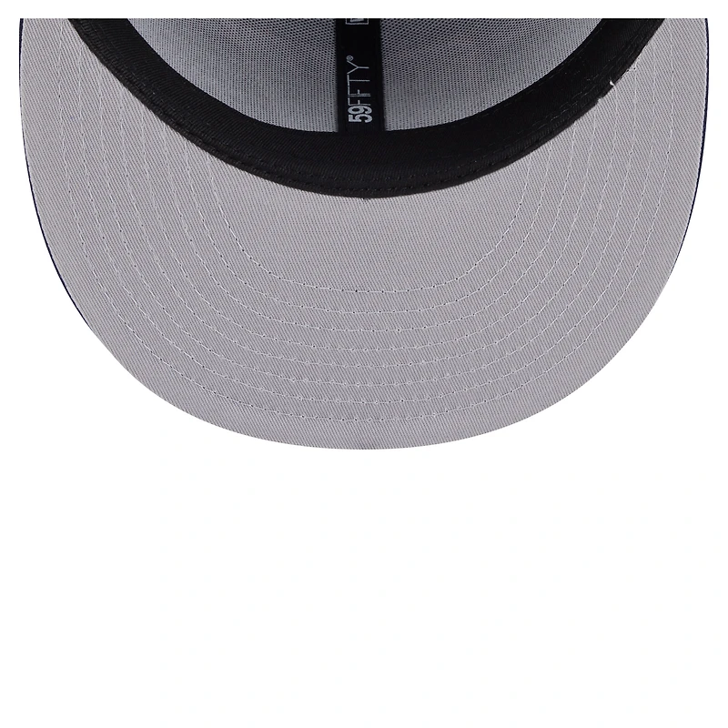 Casquette ajustée New Era 59FIFTY bleu marine des Washington Wizards