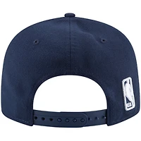 Casquette Snapback 9FIFTY couleur officielle de l'équipe Washington Wizards New Era pour hommes, bleu marine