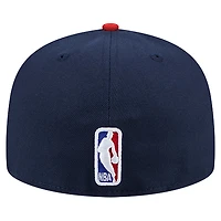 Casquette ajustée New Era bleu marine Washington Wizards Statement Edition Jersey Hook 59Fifty pour homme