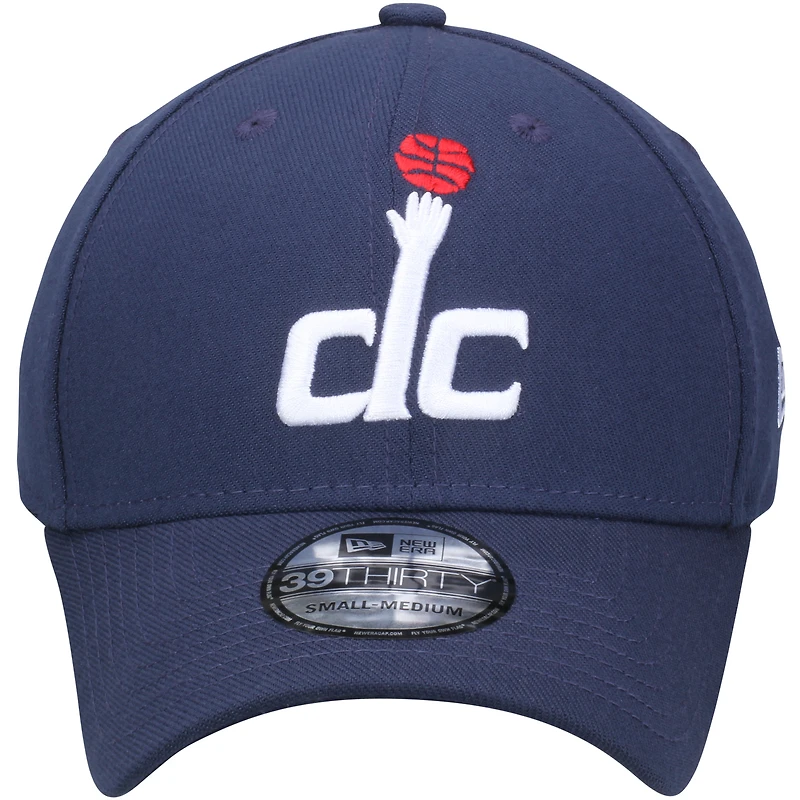 Casquette New Era Flex 39THIRTY Team Classic bleu marine Washington Wizards pour homme