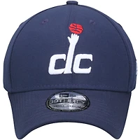 Casquette New Era Flex 39THIRTY Team Classic bleu marine Washington Wizards pour homme
