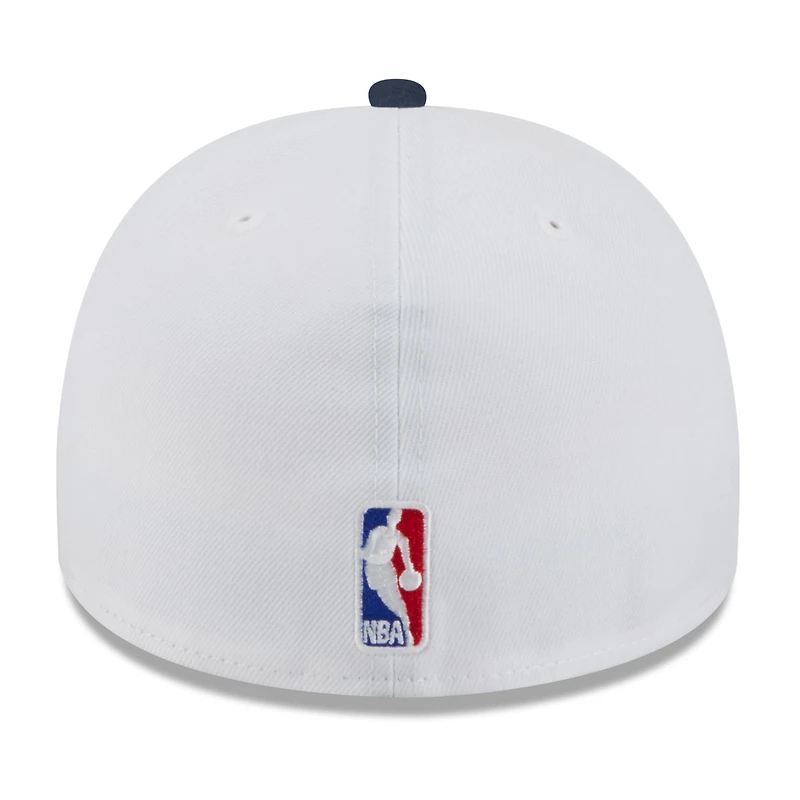 Men's New Era White/Navy Washington Wizards 2025 NBA Draft A-Frame 59FIFTY Fitted Hat