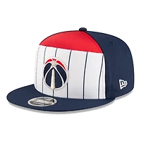 Men's New Era  White/Navy Washington Wizards 2025 NBA Tip Off Split Panel 9FIFTY Snapback Hat