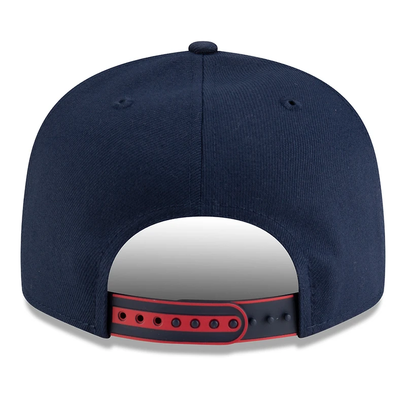 Men's New Era White/Navy Washington Wizards 2025 NBA Tip Off Split Panel 9FIFTY Snapback Hat