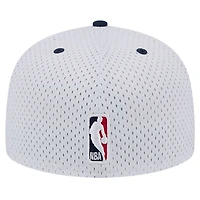 Men's New Era White/Navy Washington Wizards Throwback 2Tone 59FIFTY Fitted Hat