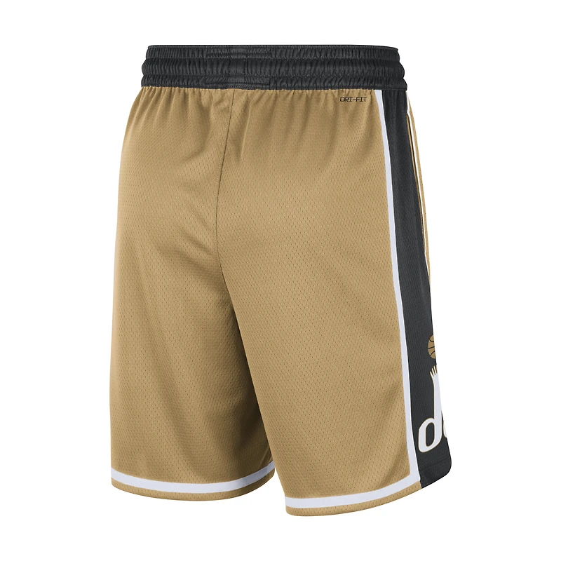 Men's Nike  Gold Washington Wizards 2025/26 City Edition Remix Dri-FIT Swingman Shorts