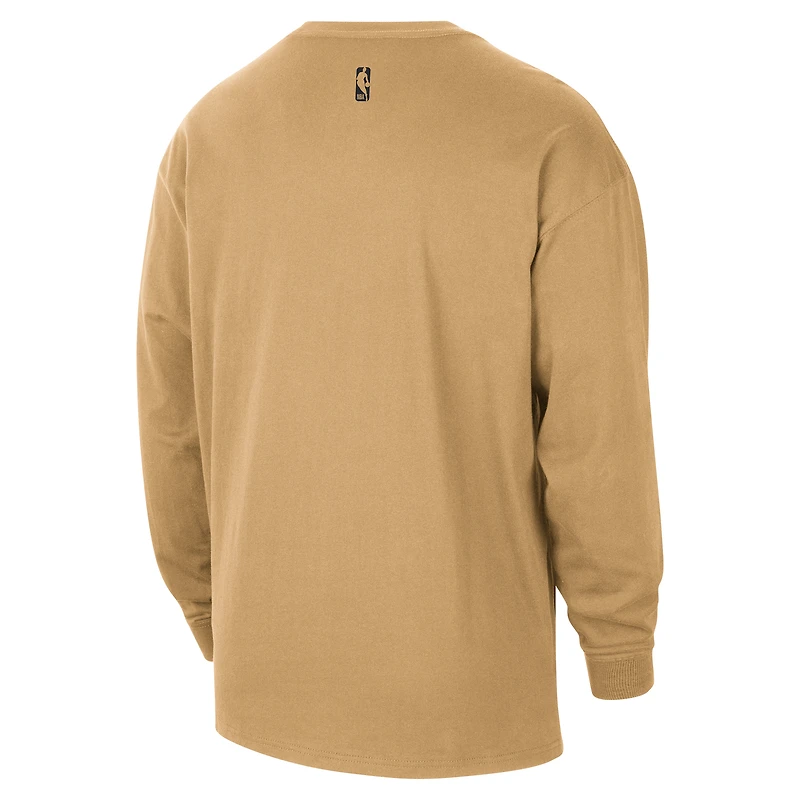 Men's Nike  Gold Washington Wizards 2025/26 City Edition Remix Essential Logo Long Sleeve T-Shirt