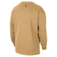 Men's Nike  Gold Washington Wizards 2025/26 City Edition Remix Essential Logo Long Sleeve T-Shirt