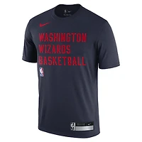 Men's Nike Navy Washington Wizards 2023/24 Sideline Legend Performance Practice T-Shirt