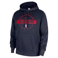 Sweat à capuche Nike bleu marine Washington Wizards 2025/26 Authentic Practice Club pour homme