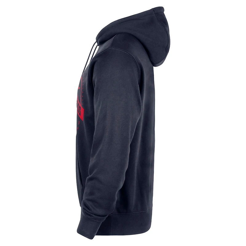 Sweat à capuche Nike bleu marine Washington Wizards 2025/26 Authentic Practice Club pour homme