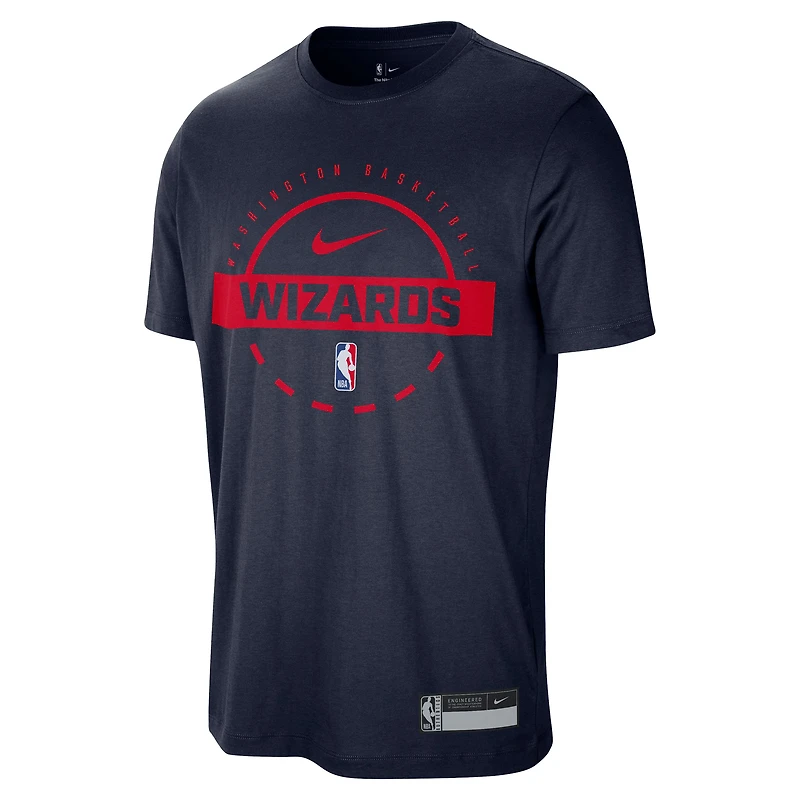 Men's Nike Navy Washington Wizards 2025/26 On-Court Flare Performance Practice T-Shirt