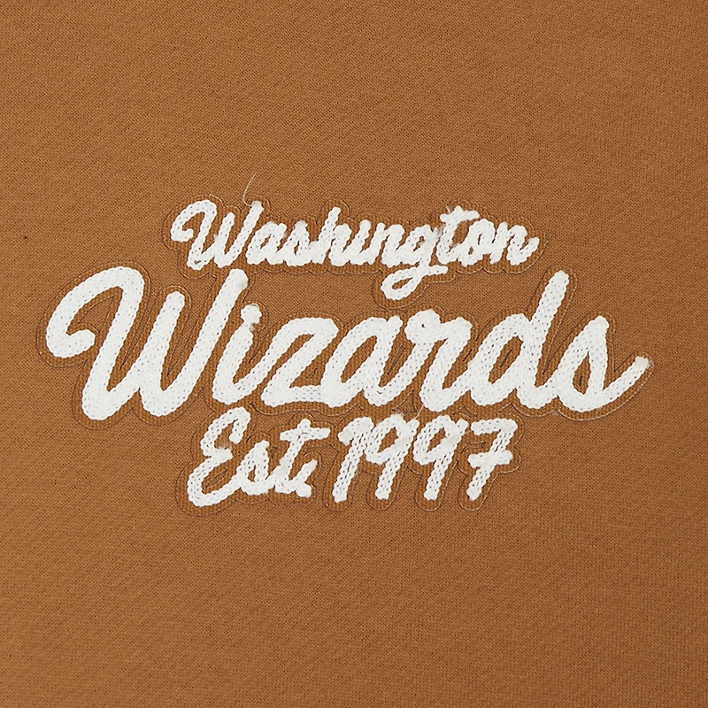 Men's Pro Standard Brown Washington Wizards Paint the City Drop Shoulder Pullover Hoodie
