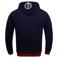 Men's Pro Standard Navy Washington Wizards Script Tail Pullover Hoodie