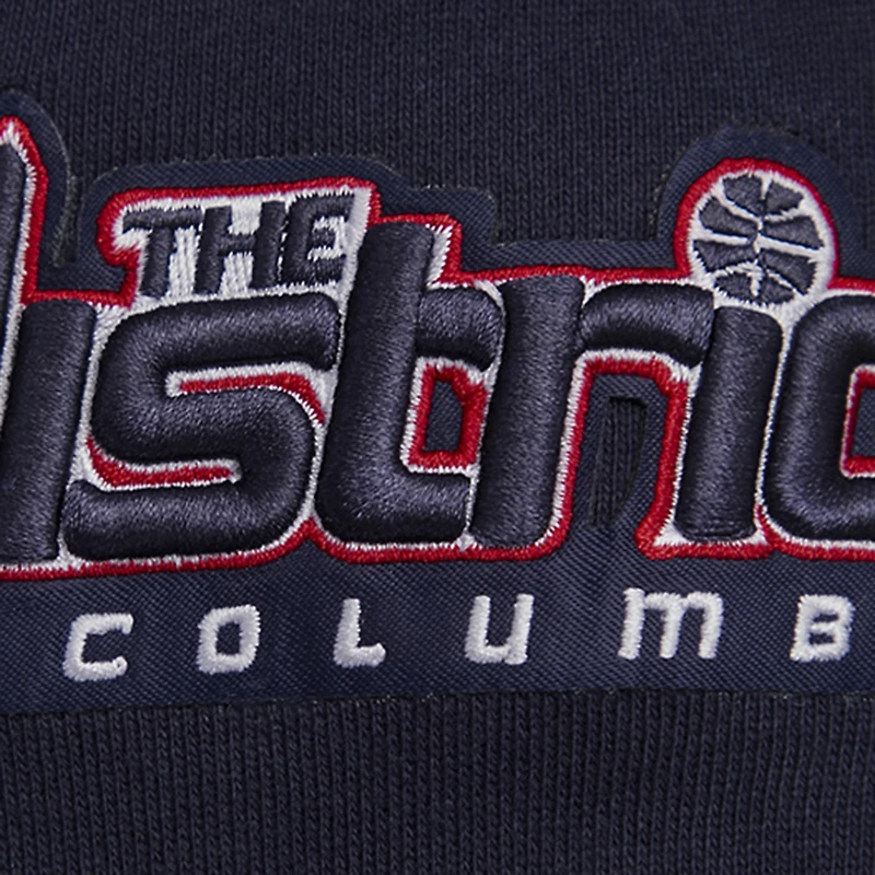 Men's Pro Standard Navy Washington Wizards Script Tail Pullover Hoodie